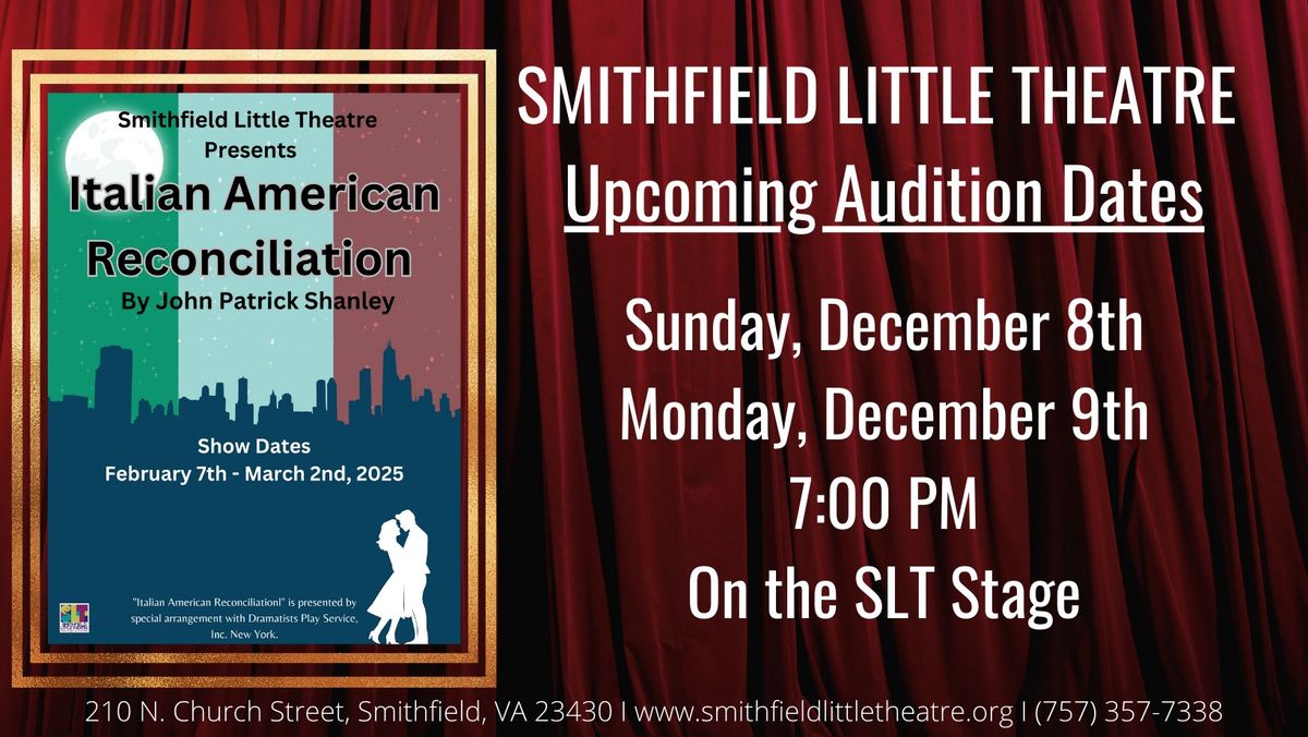 Auditions: Italian American Reconciliation