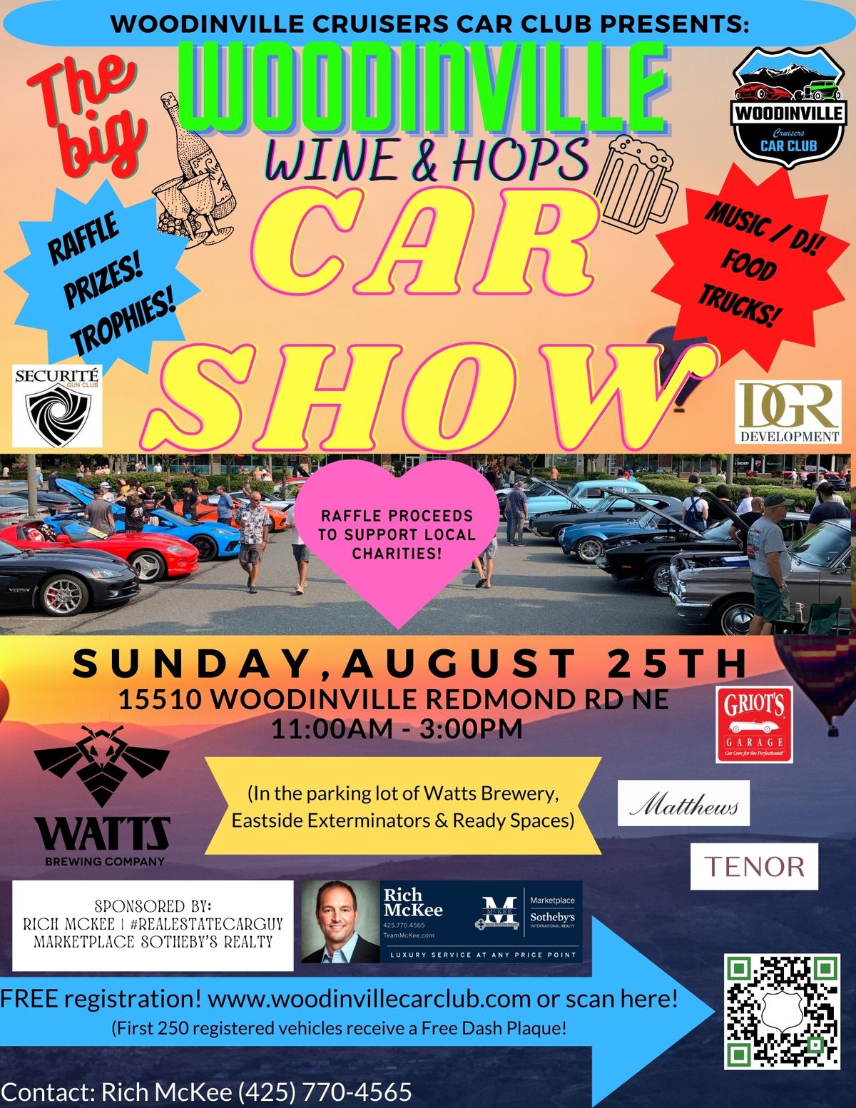 \ud83c\udfce\ufe0f \ud83d\ude99 The Big Annual Woodinville Wine & Hops Car Show! \ud83d\udef5\ud83c\udf81
