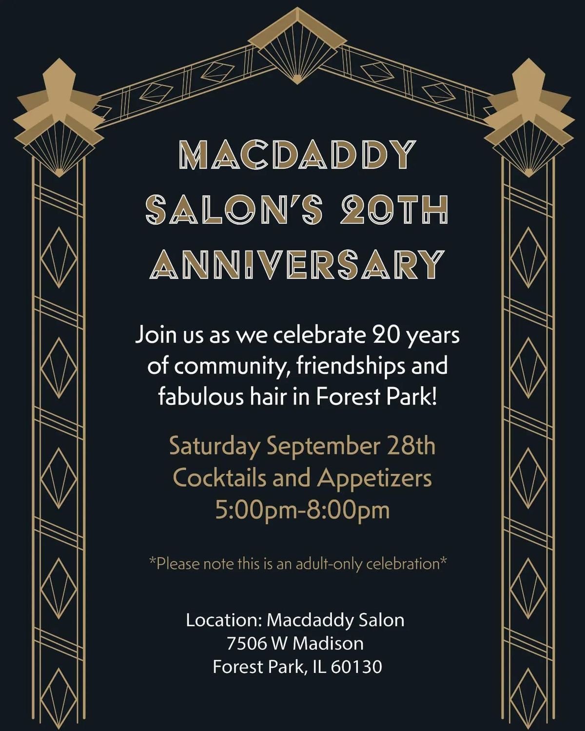 Macdaddy Salon\u2019s 20th Anniversary Party