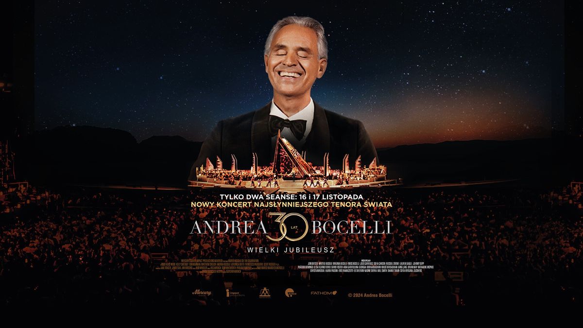 Andrea Bocelli. Wielki jubileusz 30-lecia wyst\u0119p\u00f3w (retransmisja)