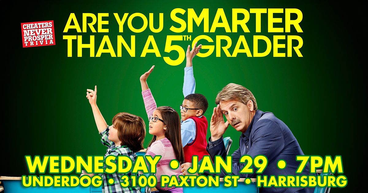 Are You Smarter Than a 5th Grader at Underdog Sports Bar - Harrisburg