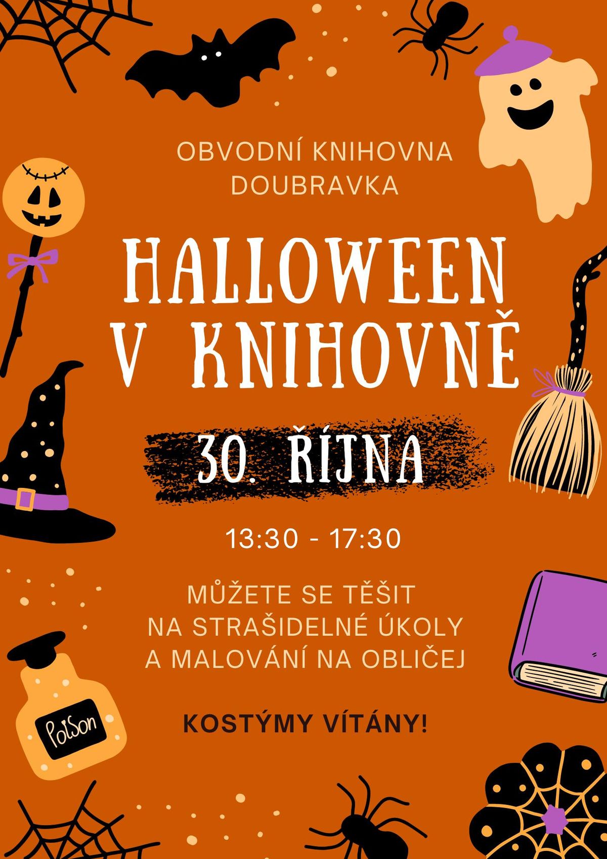 Halloween v knihovn\u011b