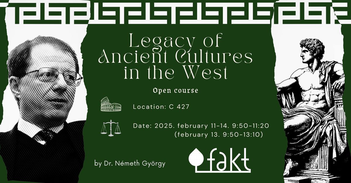 Legacy of Ancient Cultures in the West Course