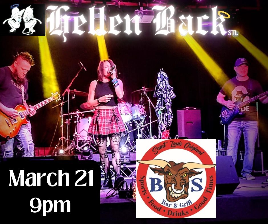 Hellen Back is returning to BS Bar & Grill!!