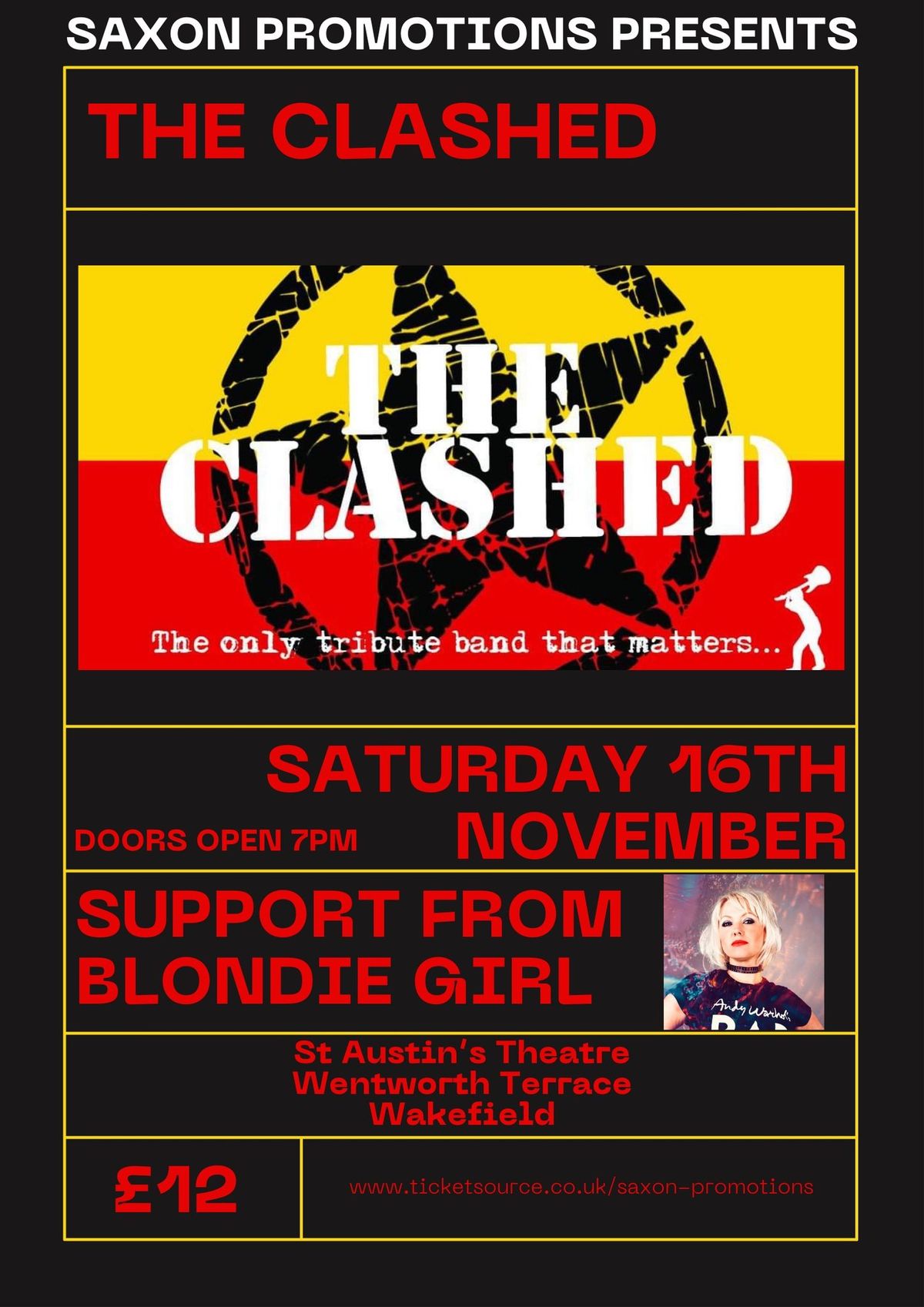 The Clashed + Support From Blondie Girl