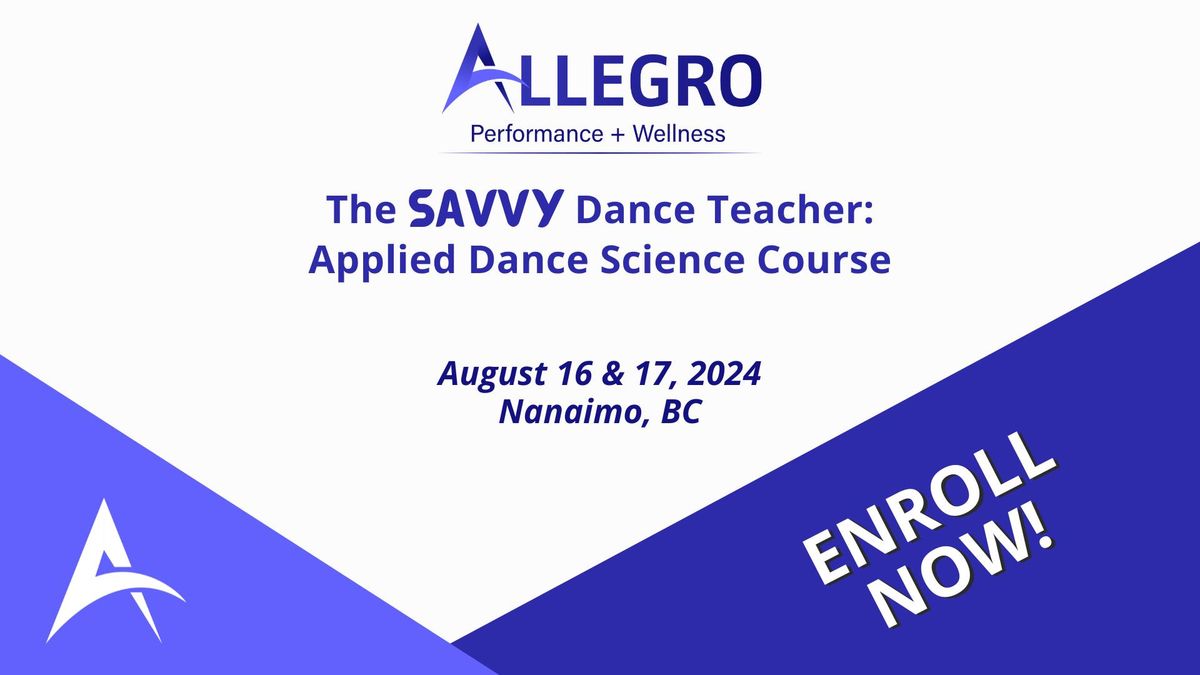 The Savvy Dance Teacher: applied dance science teacher training