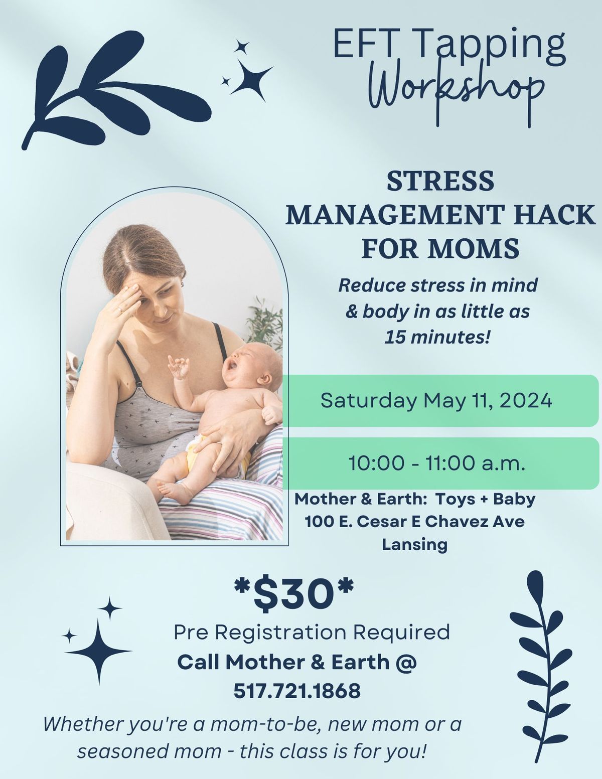 Stress Management Workshop for Moms - Learn EFT Tapping