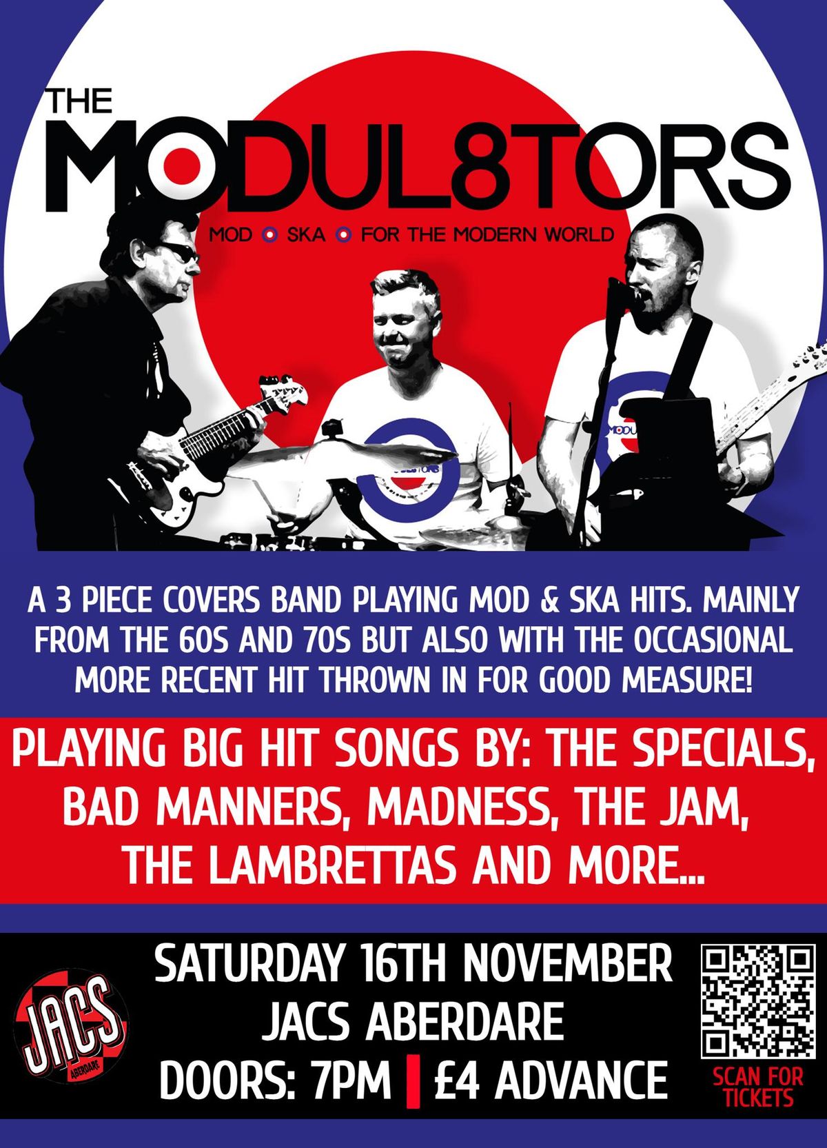 The Modul8tors (Mod\/Ska covers band) @ Jacs Aberdare