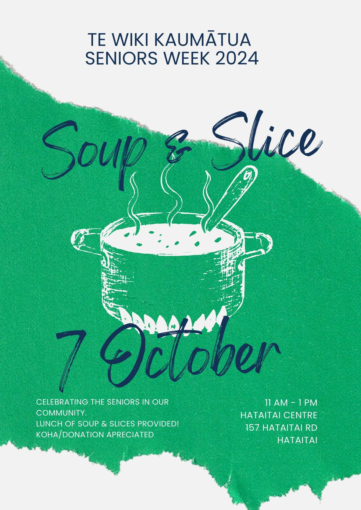 Seniors Soup and Slice- Te Wiki Kaum\u0101tua Seniors Week 2024