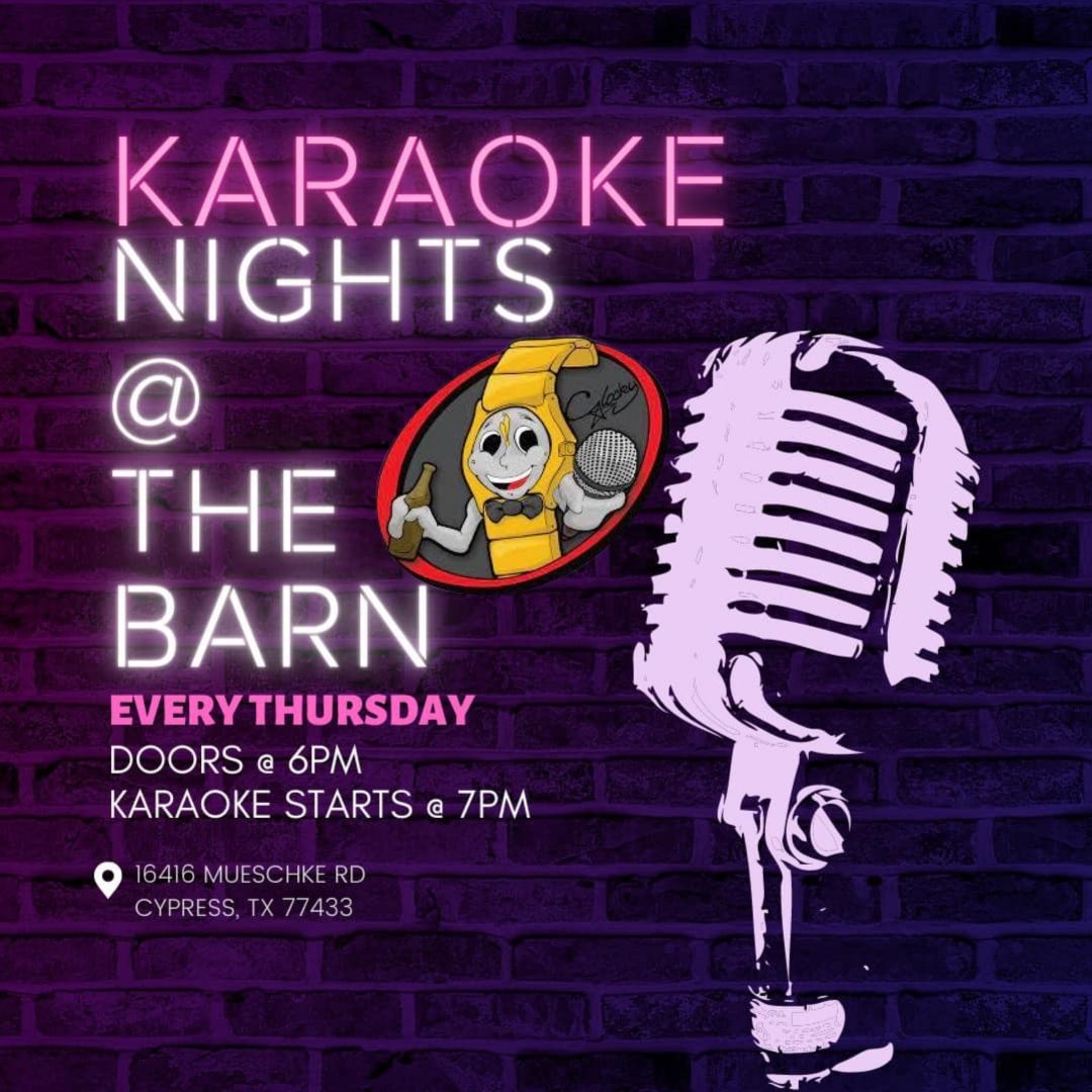 Thursday Karaoke at The Barn!