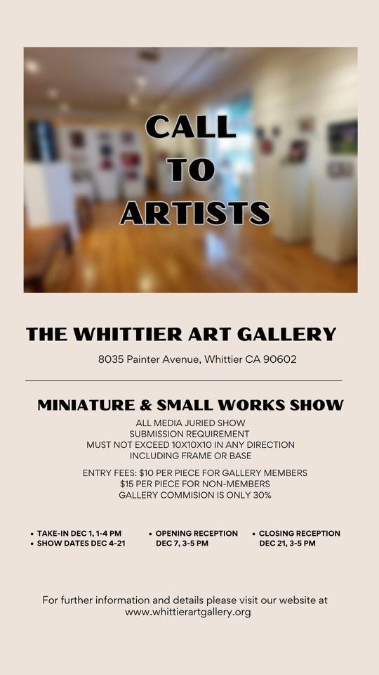 Annual Miniatures & Small Works Show 