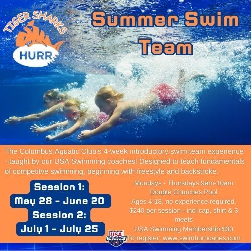 Tigershark Summer Swim Team  - Session 1