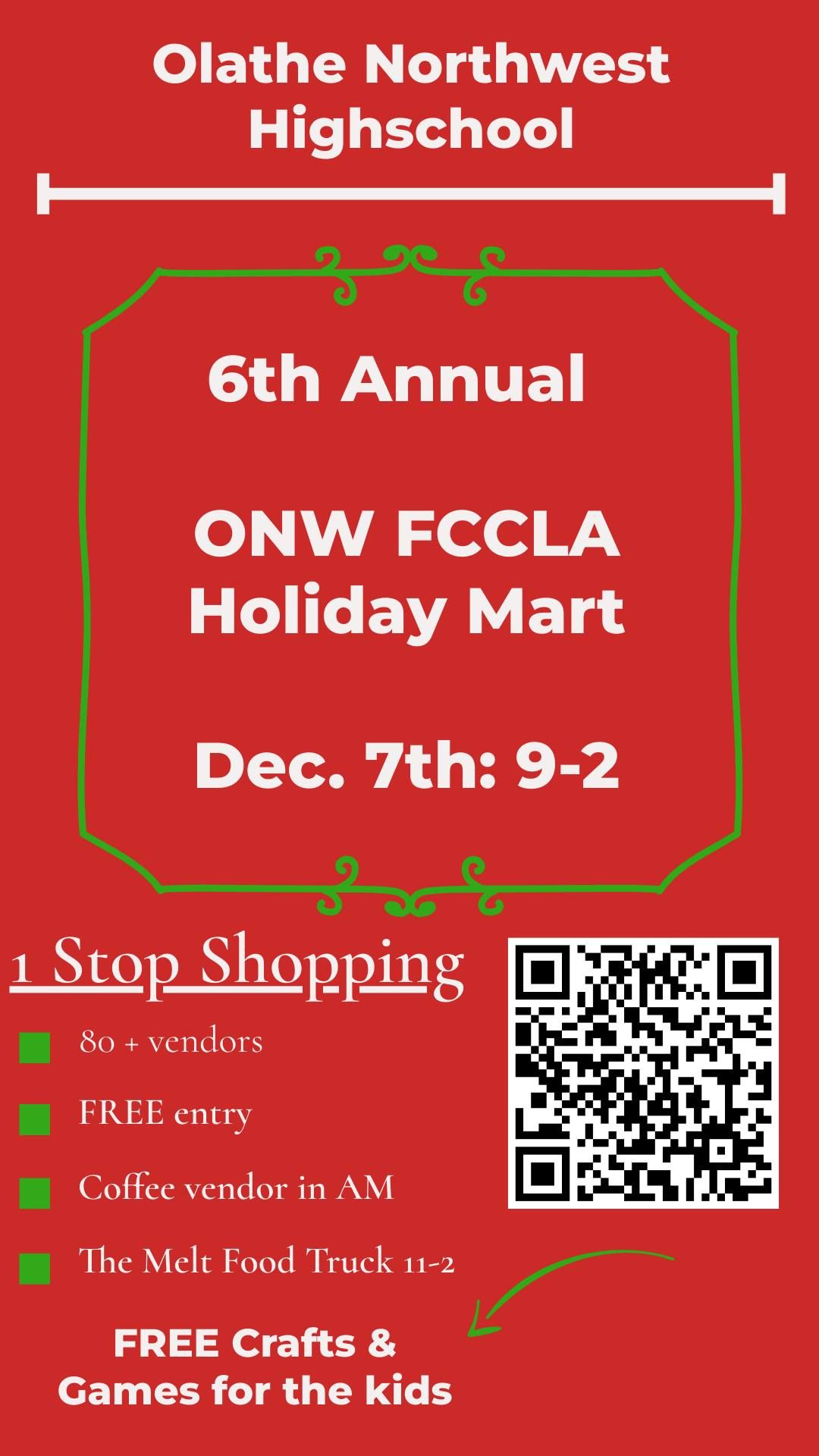 6th Annual ONW FCCLA Holiday Mart