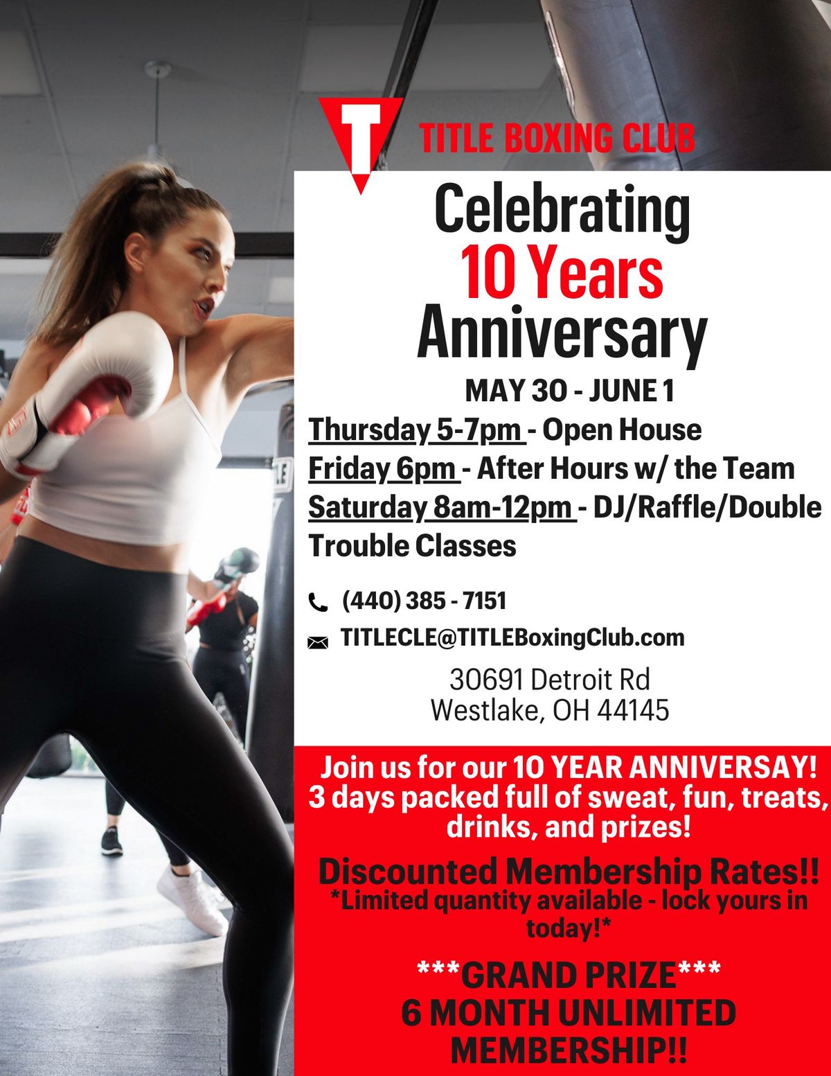TITLE Boxing Club Westlake's 10 Year Anniversary Celebration