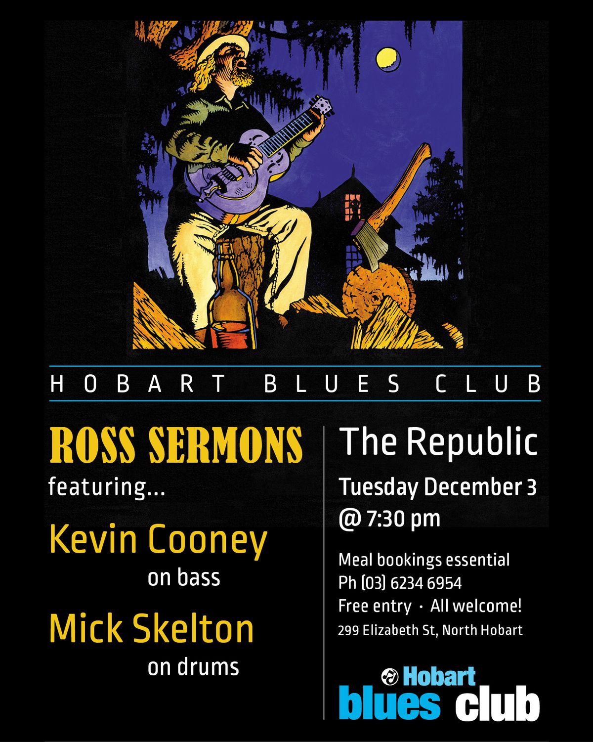 December gig - ROSS SERMONS BAND