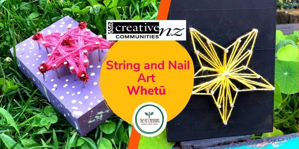 String and Nail Art Whet\u016b, R\u0101nui Community Library, Tuesday 11 July, 2pm - 4pm