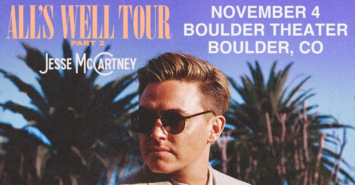 Jesse McCartney - All's Well Tour Part 2 | Boulder Theater