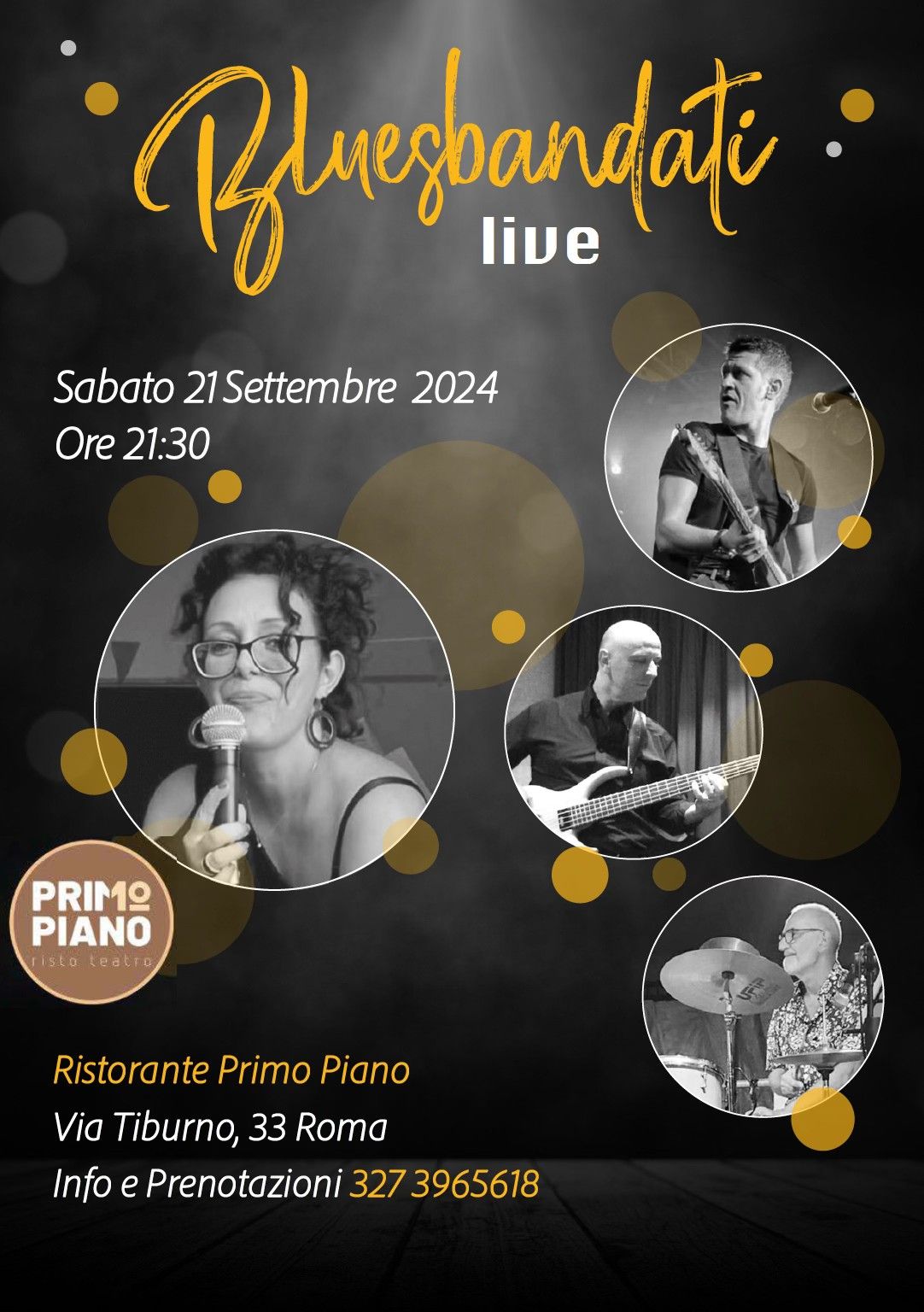 \ud83c\udf99\ufe0fBlues & Soul Live Concert & Dinner - I Bluesbandati