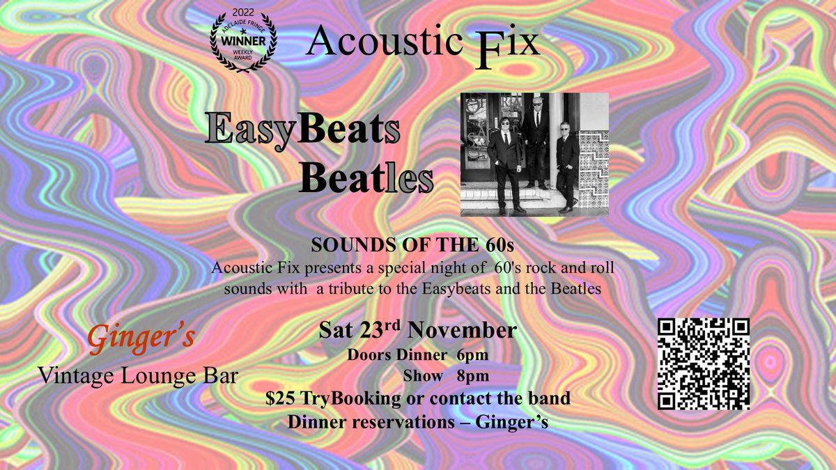 Sounds of the sixties. Acoustic Fix at Gingers Vintage Lounge Bar