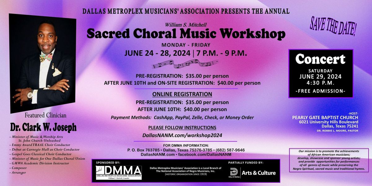 2024 William S. Mitchell Sacred Choral Music Workshop