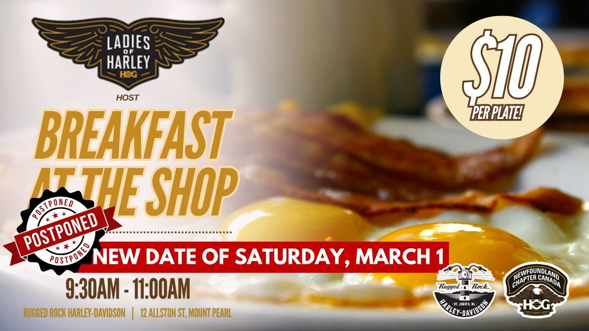 Breakfast at the Shop hosted by Ladies of Harley