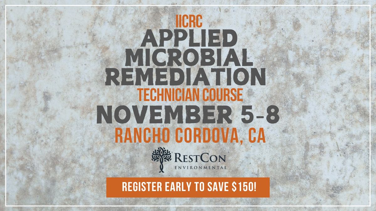 Applied Microbial Remediation Technician (AMRT) certification course