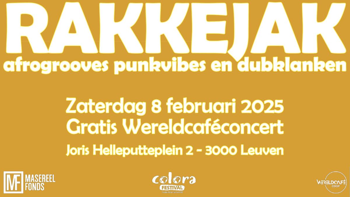 Gratis Wereldcaf\u00e9concert - RAKKEJAK