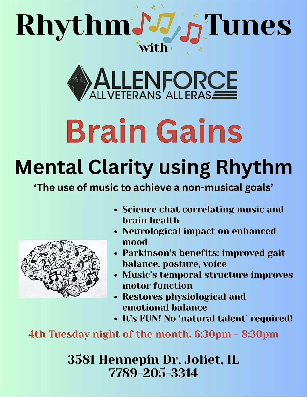 Music for Movement: Brain Games for balance, memory and more