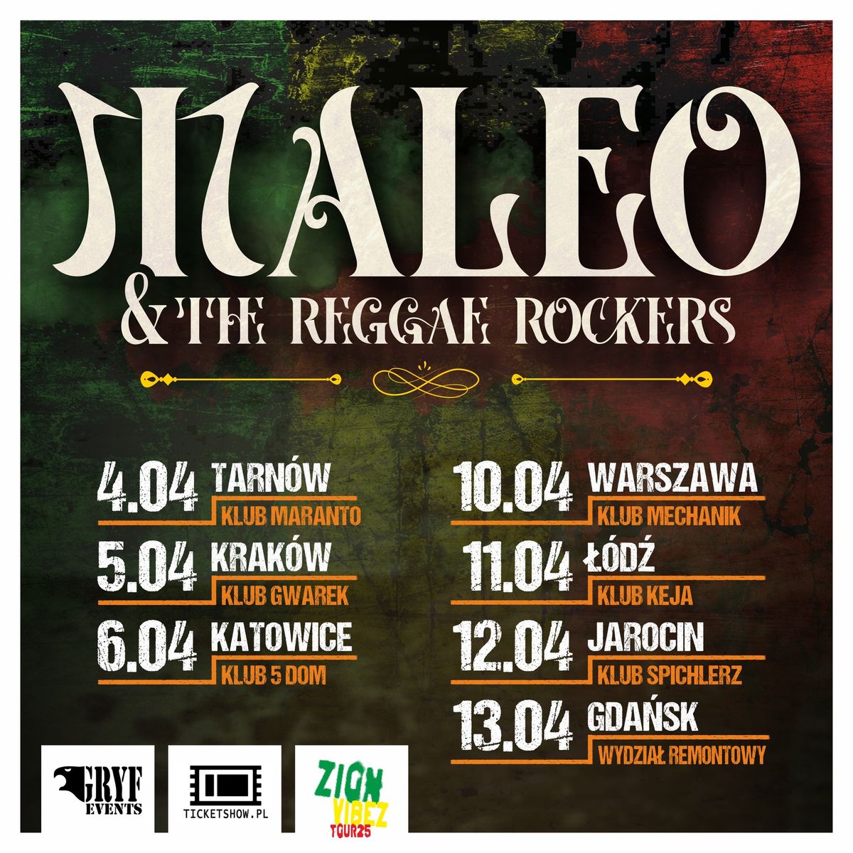 Maleo Reggae Rockers - 13 IV - Gda\u0144sk \/ Wydzia\u0142 Remontowy 