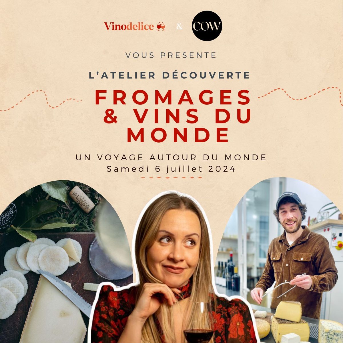 L'Atelier D\u00e9couverte 'Fromages & Vins du monde' Samedi 6 juin - 16H00-17H30