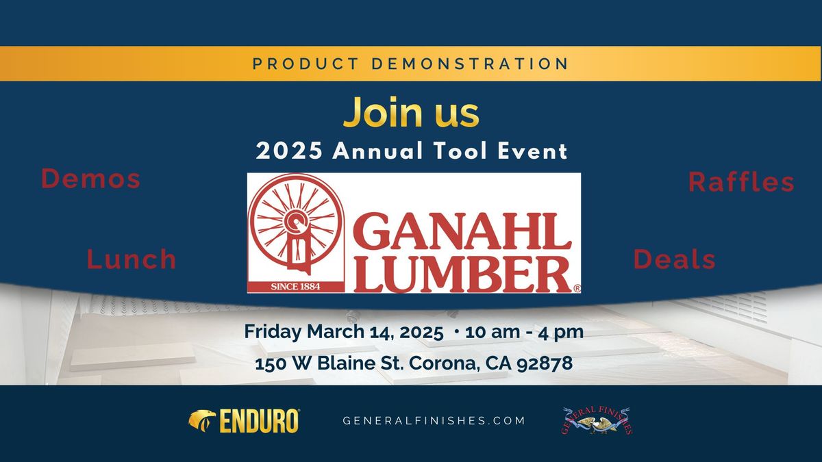 Ganahl Lumber Corona 2025 Annual Tool Event