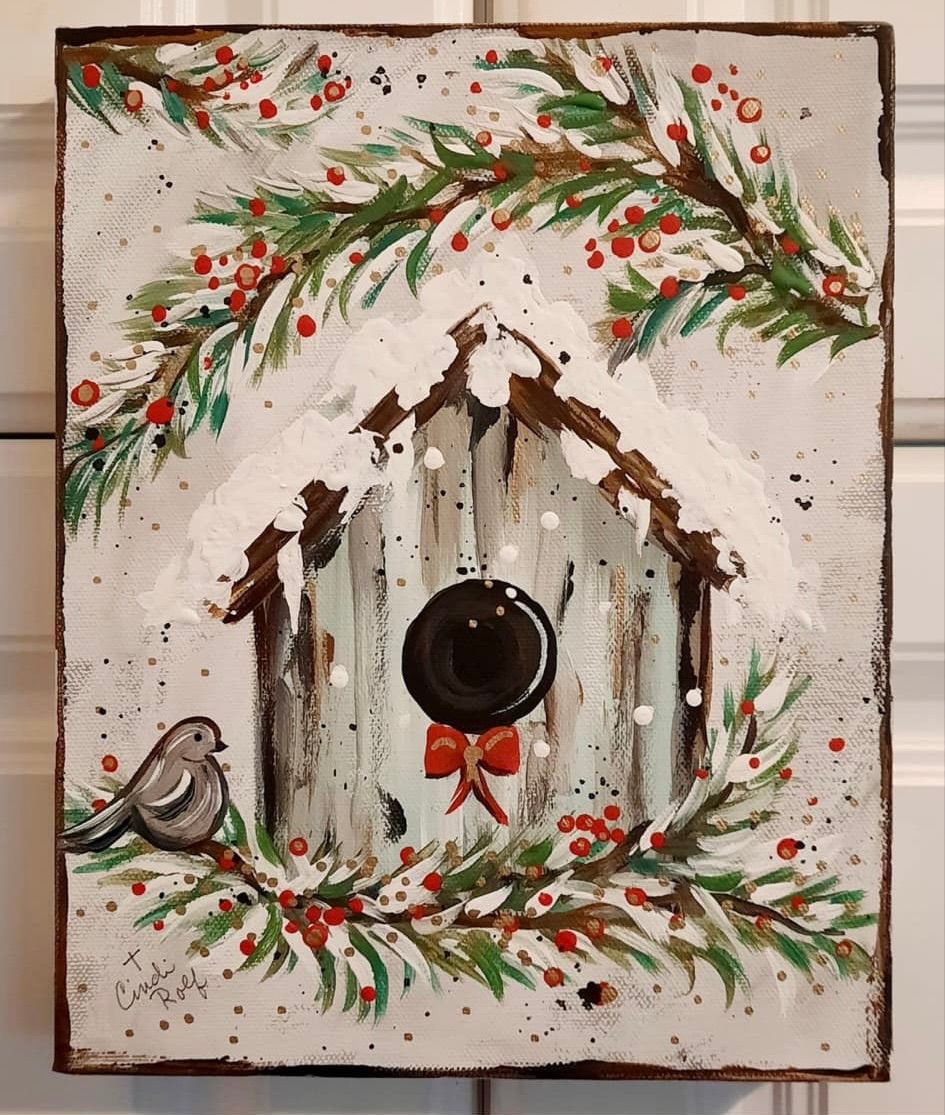 Winter Wonderland Sip n Paint Class 