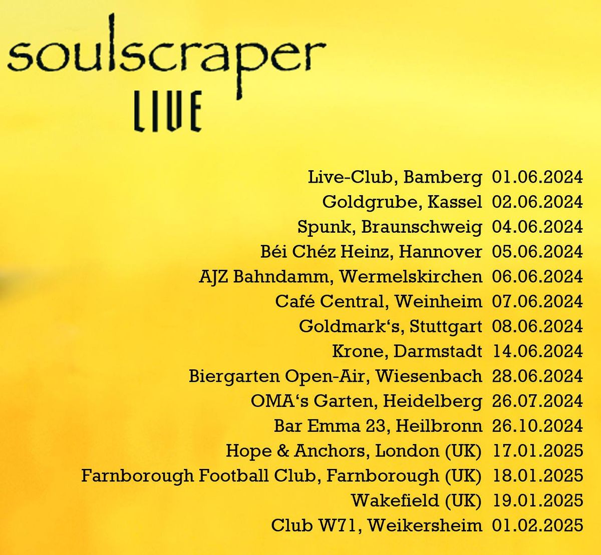 soulscraper + Baxter (open air live event)