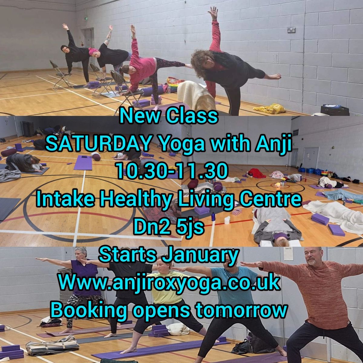 Saturday Winter  Yoga with AnjiRox Yoga -New Wkly class 