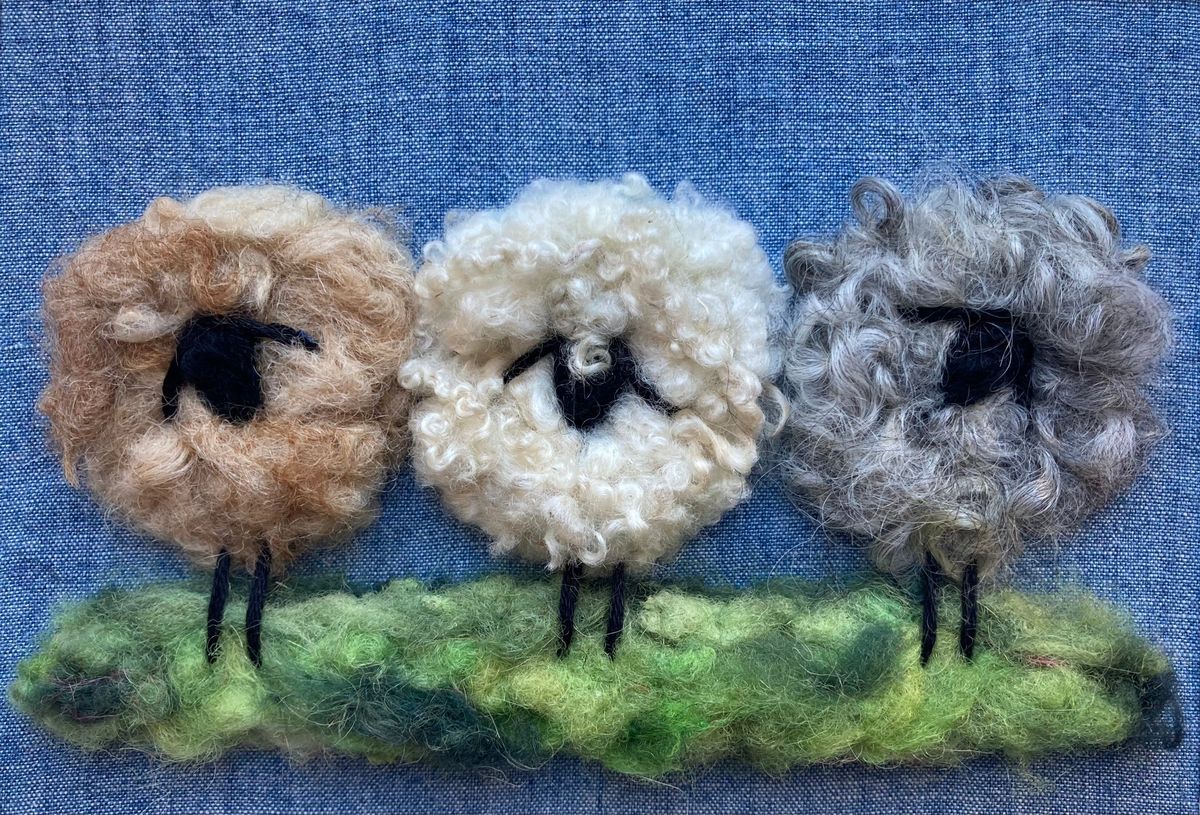 Needle Felted Sheep Landscape Workshop