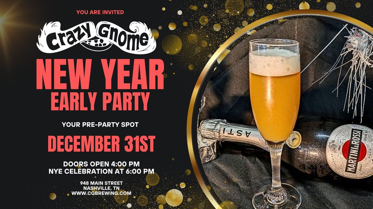 New Years Eve pre party celebration at Crazy Gnome