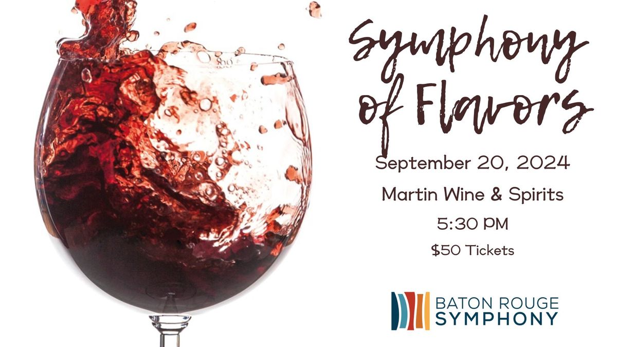 Symphony of Flavors - A BRSO Wine Tasting