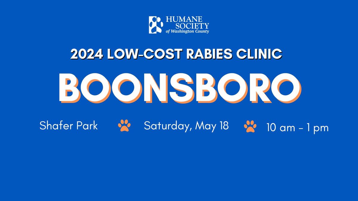 Boonsboro Rabies Clinic