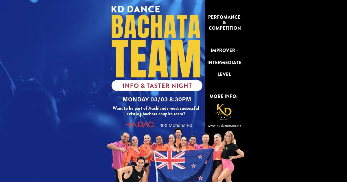 KD Dance Bachata Team 2025 - Info Night