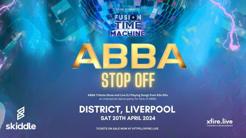 ABBA Liverpool: Fusion Time Machine ABBA Stop Off