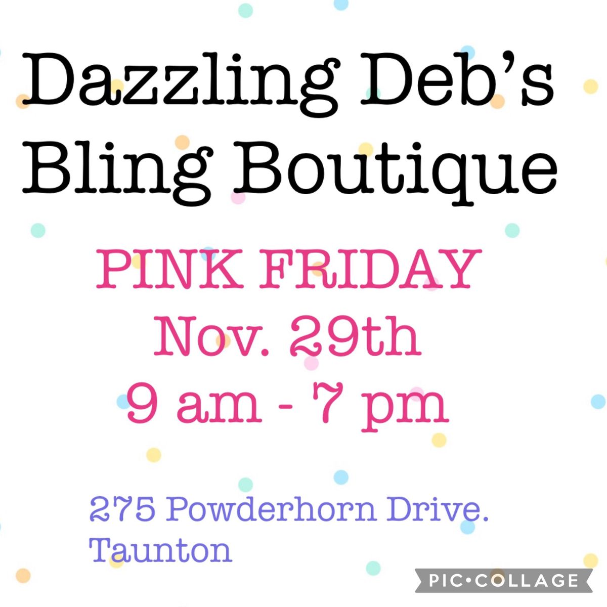 Dazzling Deb's Boutique PINK Friday Event