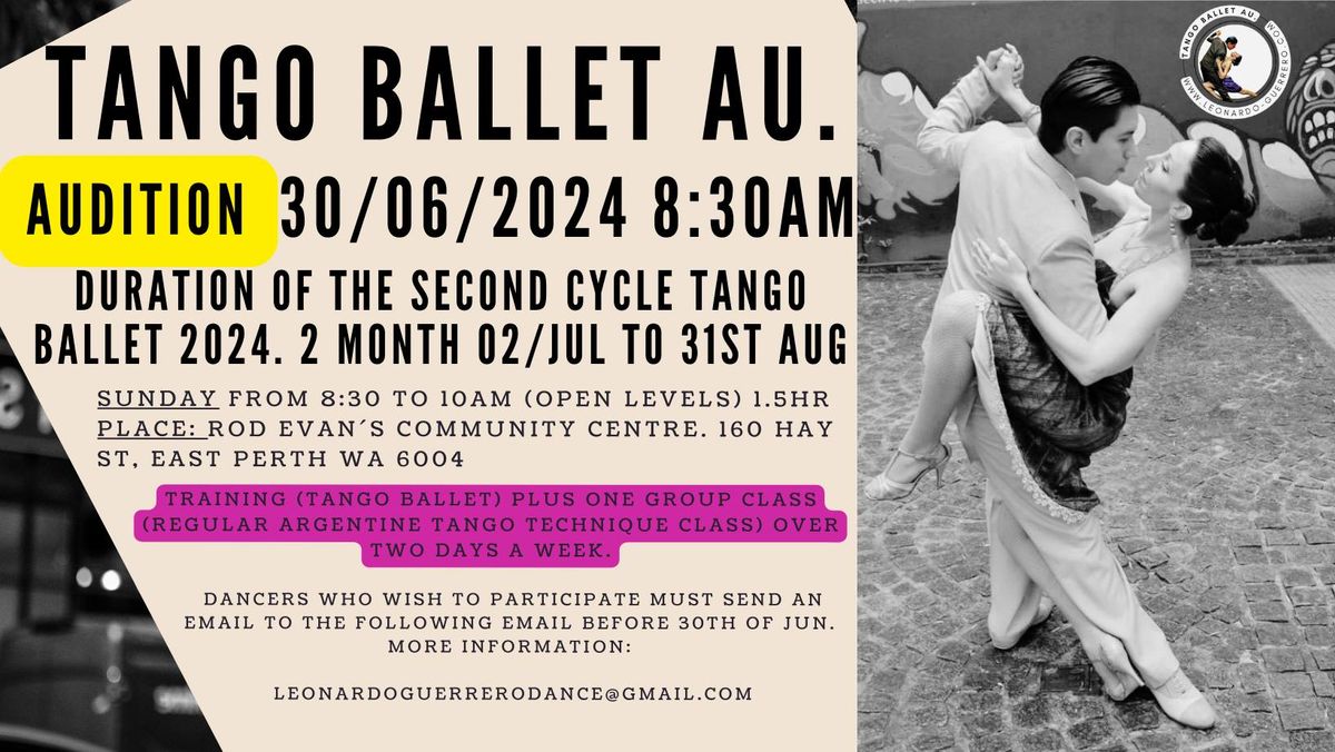 Tango Ballet AU. Second term Jul & Aug