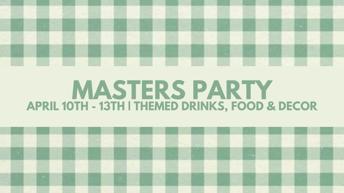 Masters Party at Lost Barrel Brewing