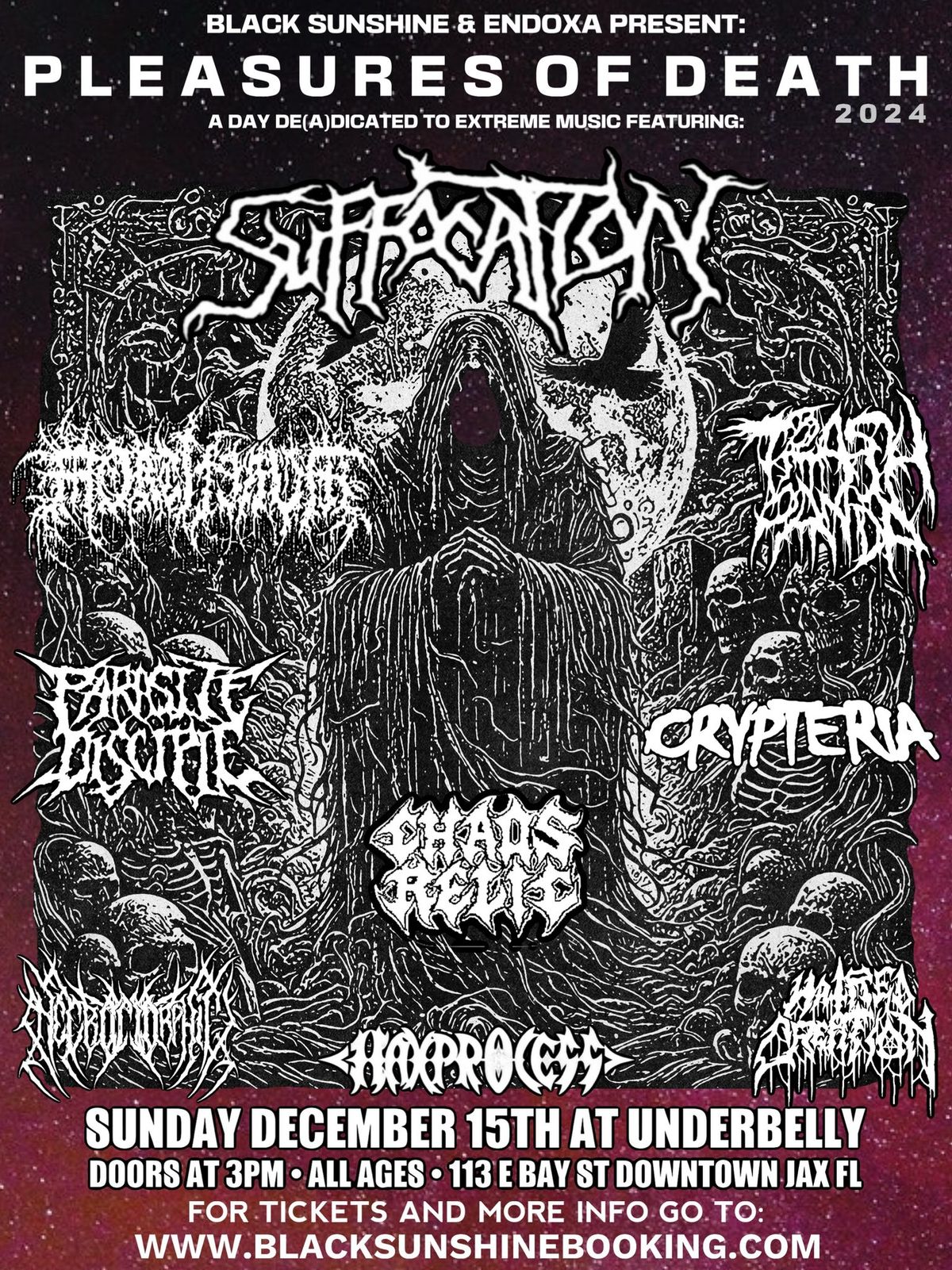 Suffocation, Mortiferum, Trash Panda, and More in Jacksonville