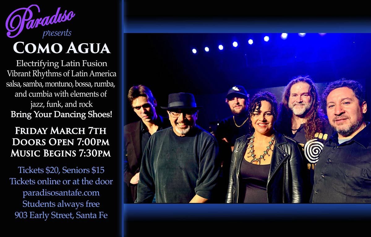 Como Agua - Electrifying six-piece Latin fusion band