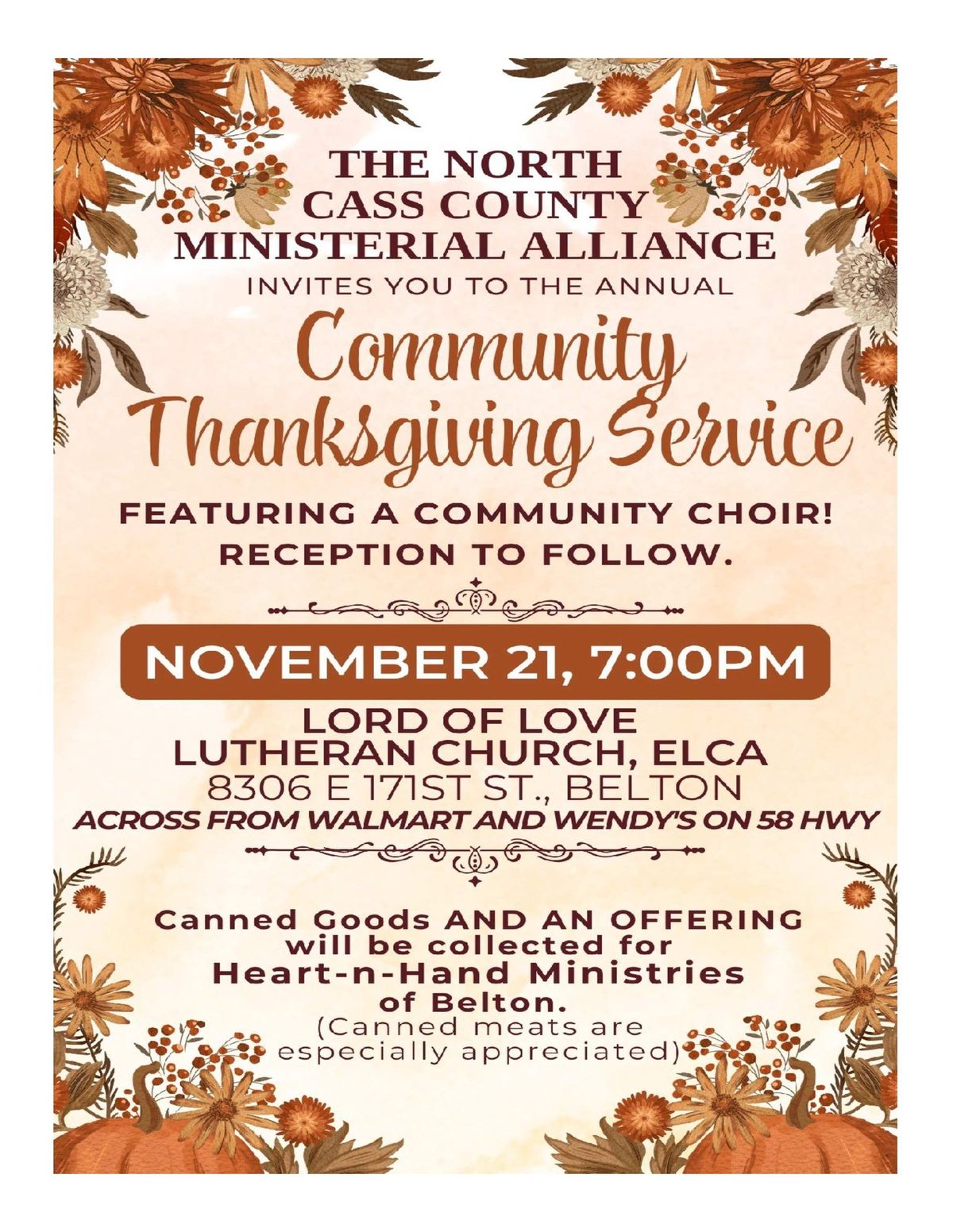 Community Thanksgiving Service