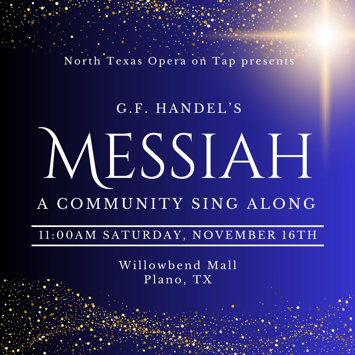 Messiah- a Community Song Along