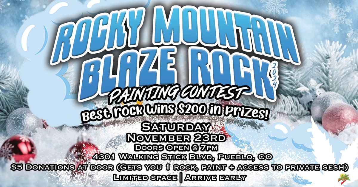 Rocky Mountain Blaze Rock Painting Contest