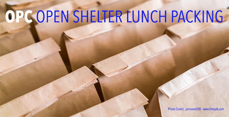 Open Shelter Lunch Packing