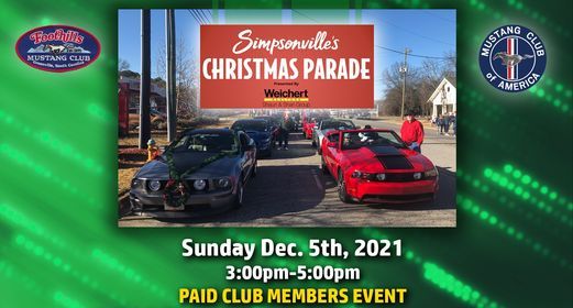 Simpsonville Christmas Parade 2022 Simpsonville Christmas Parade, 150 Sc-14, Simpsonville, Sc 29681, United  States, 5 December 2021